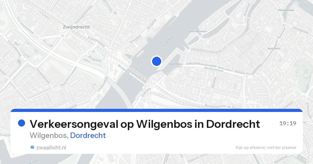Verkeersongeval op Wilgenbos in Dordrecht — 19 aug 2026