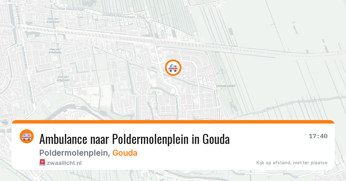 Ambulance naar Poldermolenplein in Gouda — 14 jun 2026