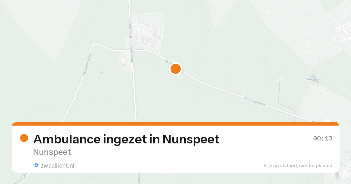 Ambulance ingezet in Nunspeet — 7 feb 2026