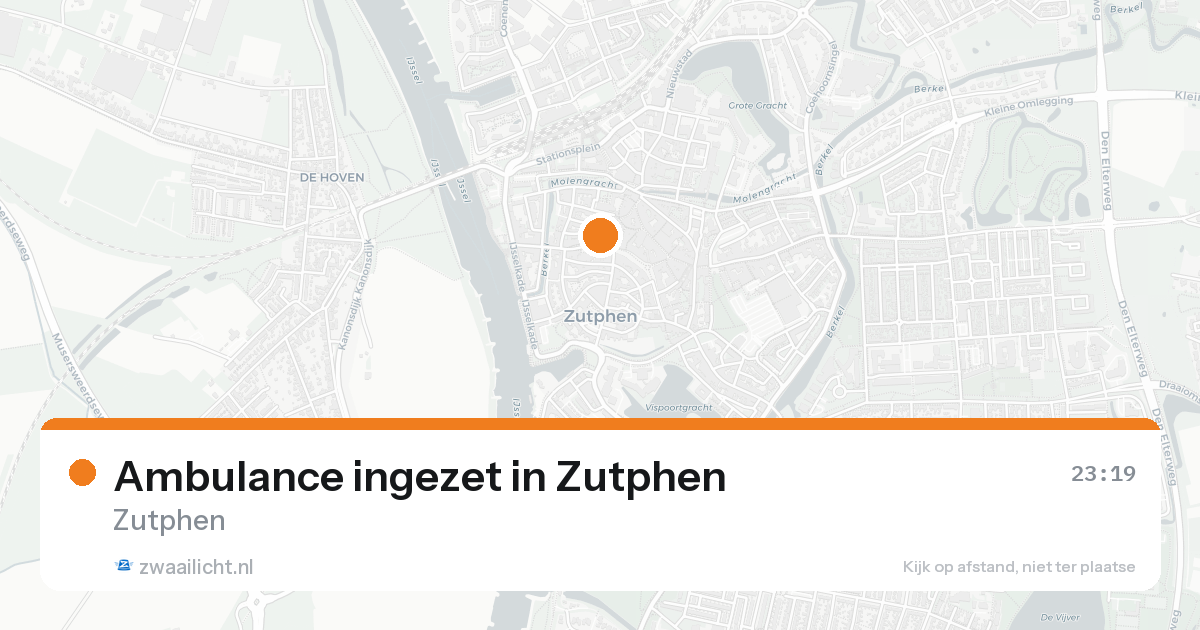 Ambulance ingezet in Zutphen — 7 feb 2026