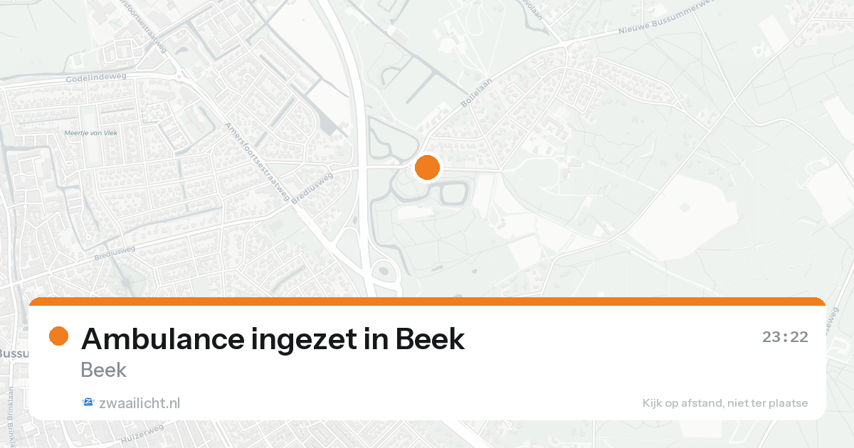 Ambulance ingezet in Beek — 4 jul 2026