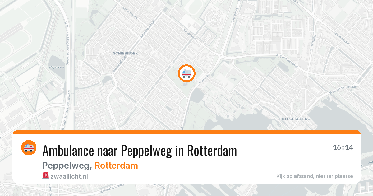 Ambulance naar Peppelweg in Rotterdam — 18 jul 2026