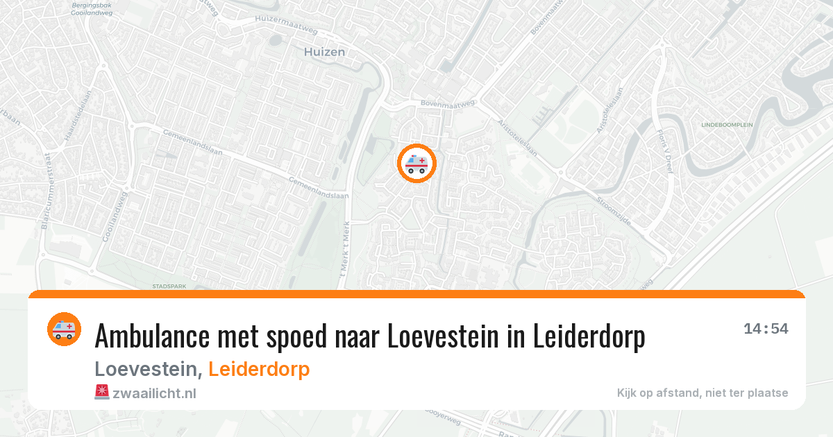 Ambulance met spoed naar Loevestein in Leiderdorp — 29 jan 2026
