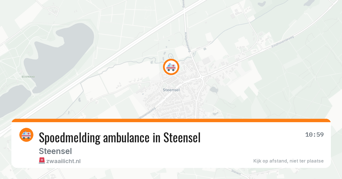 Spoedmelding ambulance in Steensel — 30 jan 2026