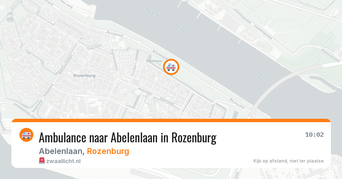Ambulance naar Abelenlaan in Rozenburg — 9 feb 2026