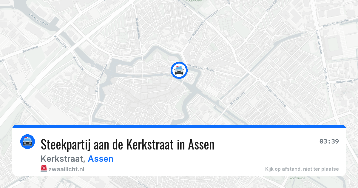 Steekpartij aan de Kerkstraat in Assen — 5 jul 2026
