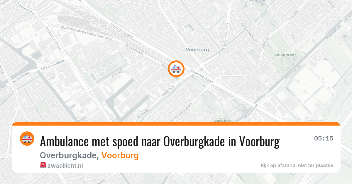 Ambulance met spoed naar Overburgkade in Voorburg — 30 jun 2026