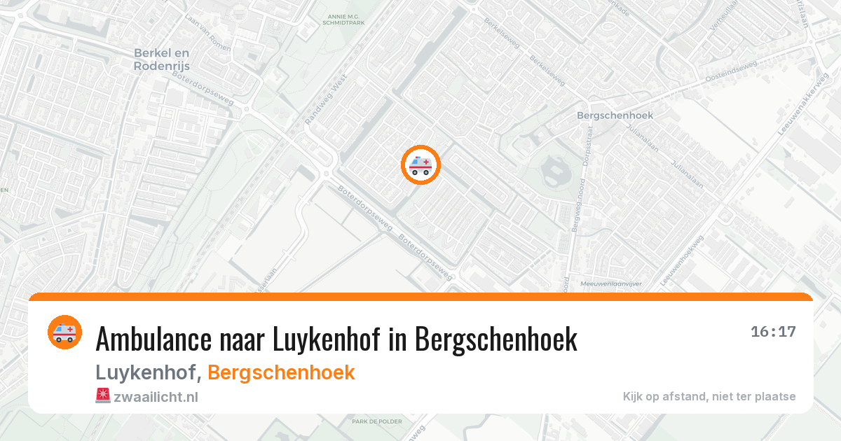 Ambulance naar Luykenhof in Bergschenhoek — 10 jun 2026