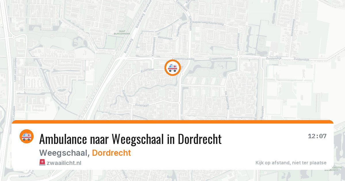 Ambulance naar Weegschaal in Dordrecht — 4 apr 2026