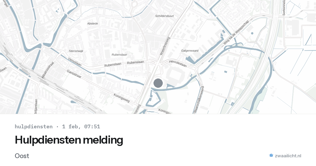 Hulpdiensten melding — 1 feb 2026