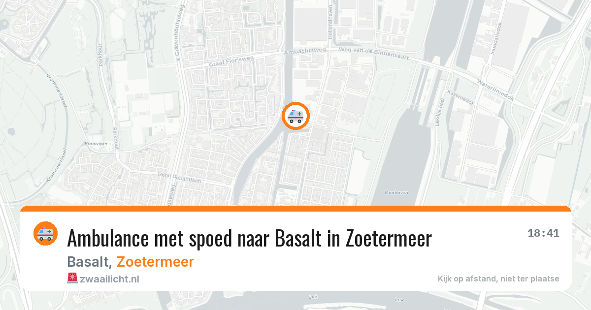 Ambulance met spoed naar Basalt in Zoetermeer — 17 jan 2026