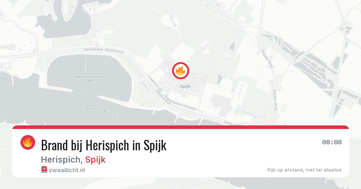Brand bij Herispich in Spijk — 1 jul 2026