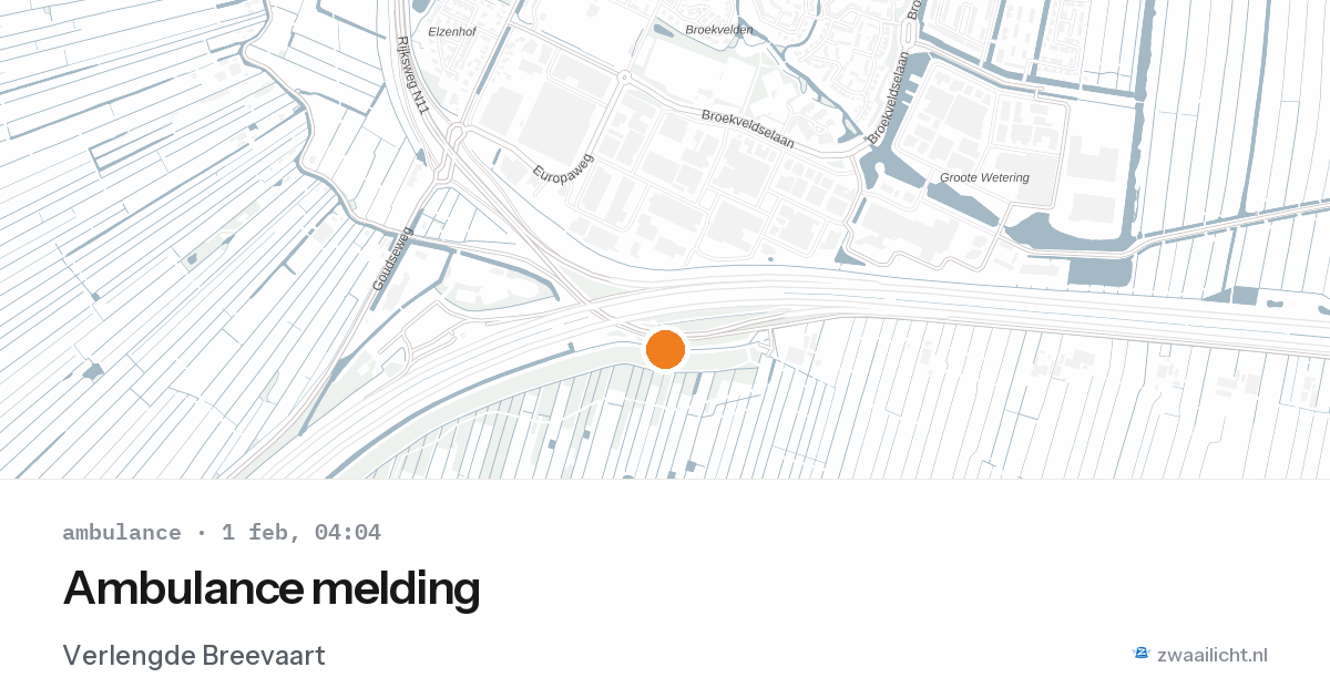 Ambulance melding — 1 feb 2026