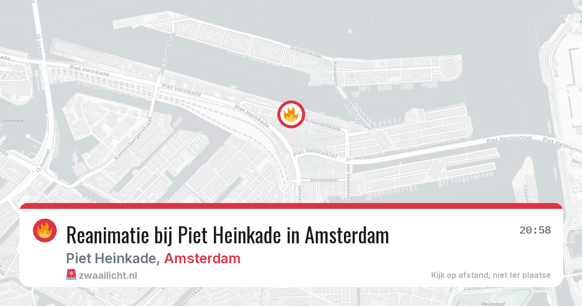 Reanimatie bij Piet Heinkade in Amsterdam — 5 jul 2026