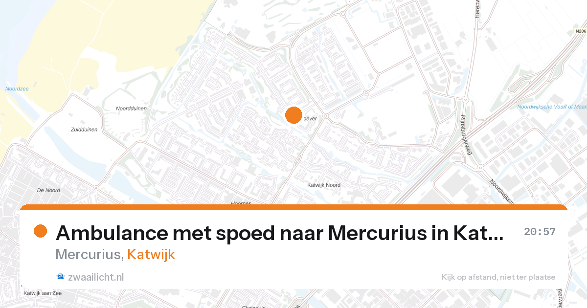 Ambulance met spoed naar Mercurius in Katwijk — 9 jun 2026