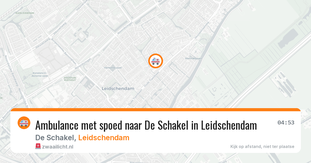 Ambulance met spoed naar De Schakel in Leidschendam — 12 feb 2026