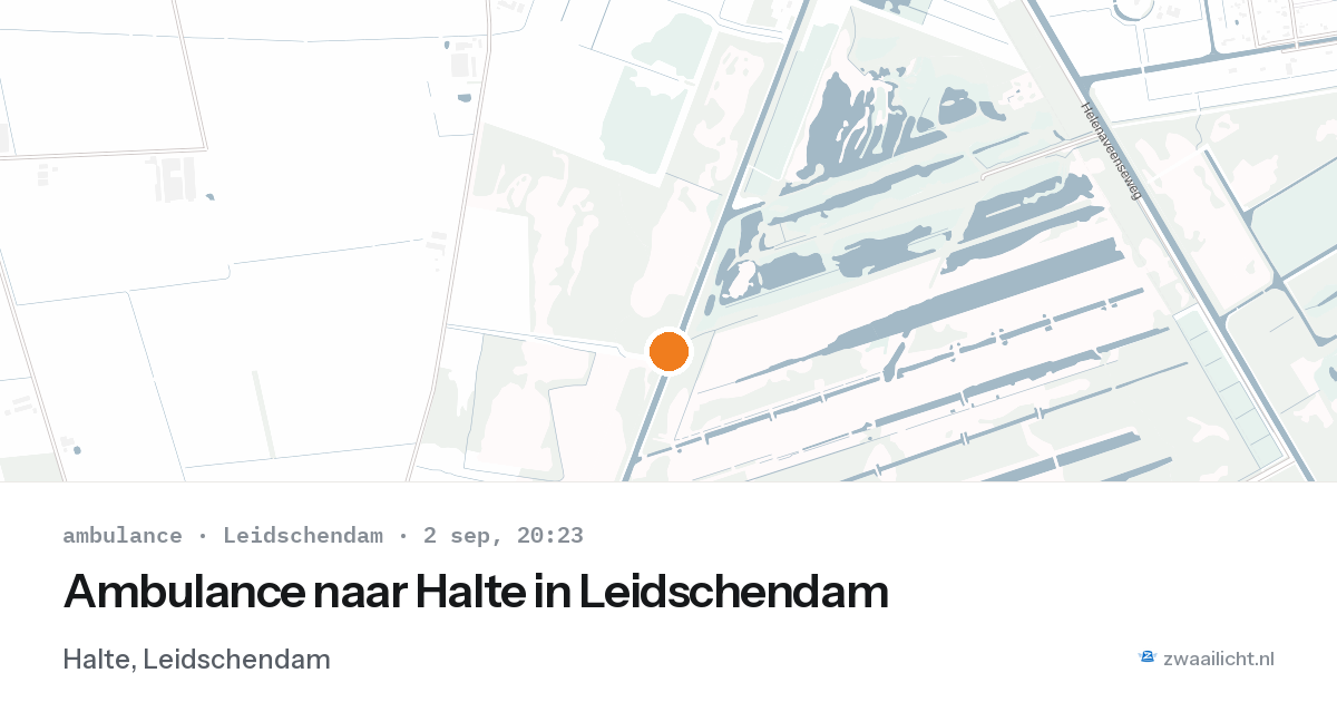 Ambulance naar Halte in Leidschendam — 2 sep 2026