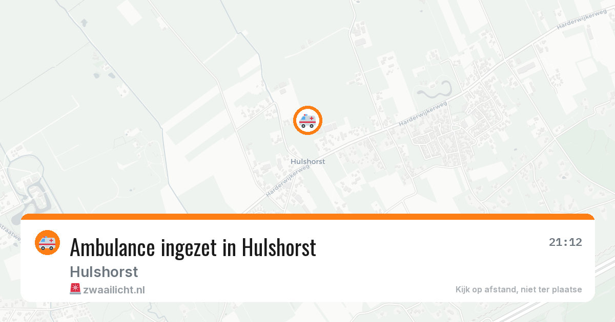 Ambulance ingezet in Hulshorst — 3 jul 2026