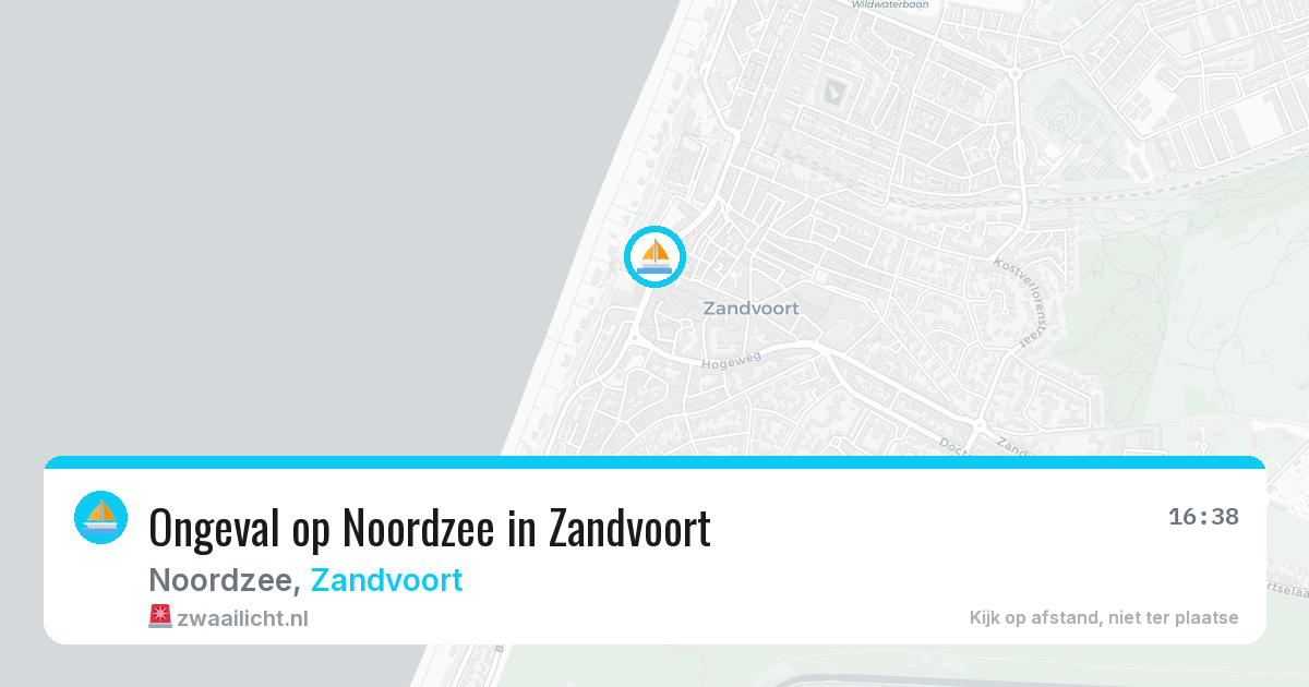 Ongeval op Noordzee in Zandvoort — 26 jul 2026
