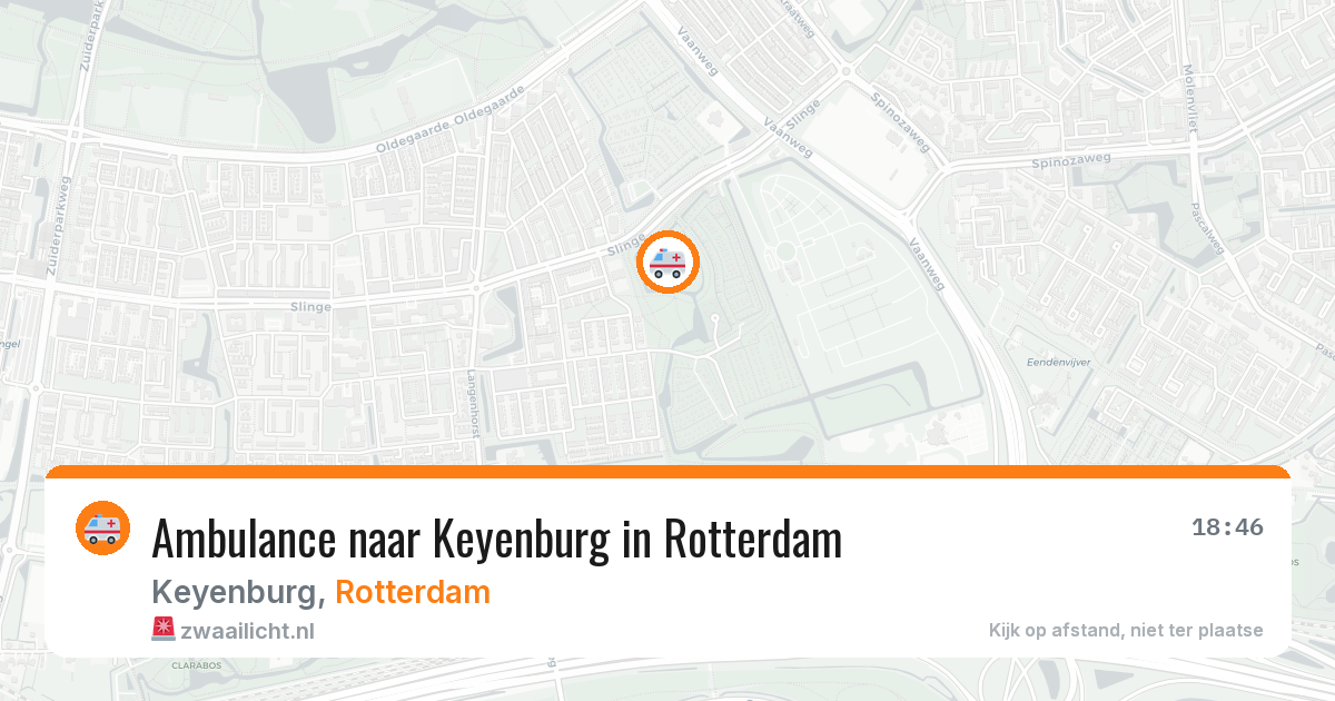 Ambulance naar Keyenburg in Rotterdam — 1 aug 2026
