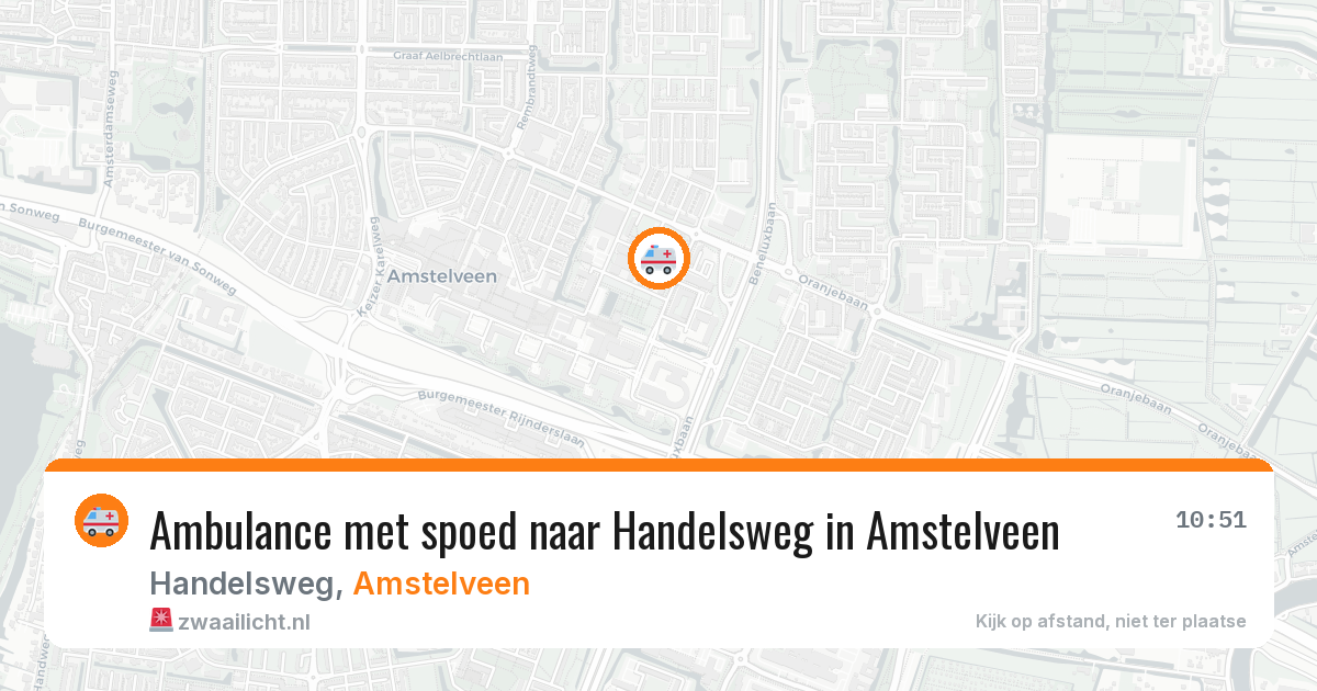 Ambulance met spoed naar Handelsweg in Amstelveen — 27 jun 2026