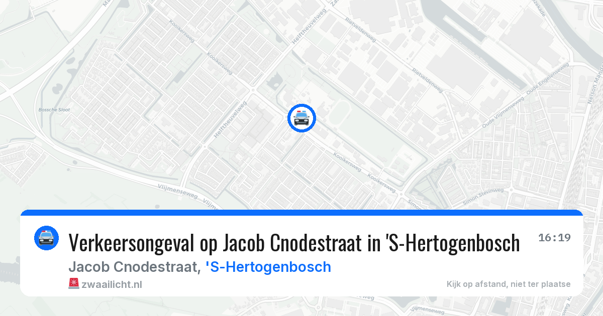 Verkeersongeval op Jacob Cnodestraat in 'S-Hertogenbosch — 23 mei 2026