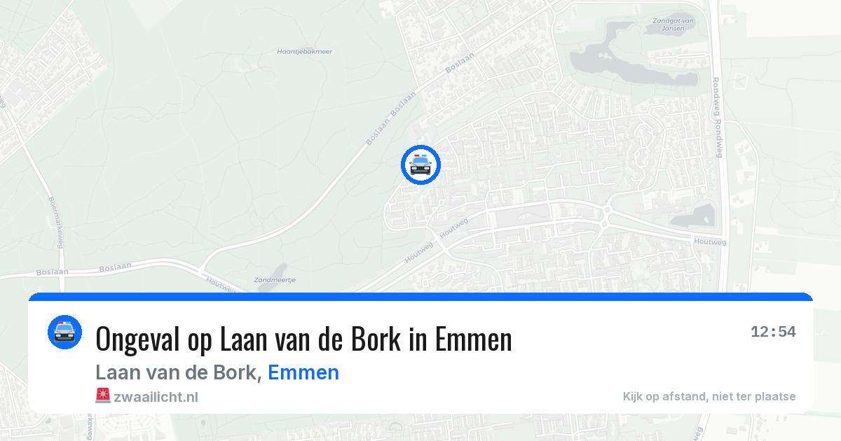 Ongeval op Laan van de Bork in Emmen — 1 jul 2026