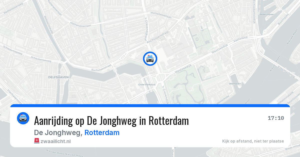 Aanrijding op De Jonghweg in Rotterdam — 18 mei 2026