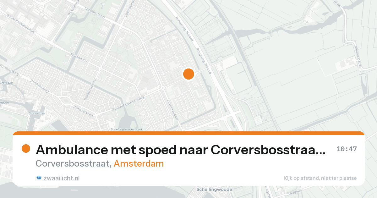 Ambulance met spoed naar Corversbosstraat in Amsterdam — 7 feb 2026