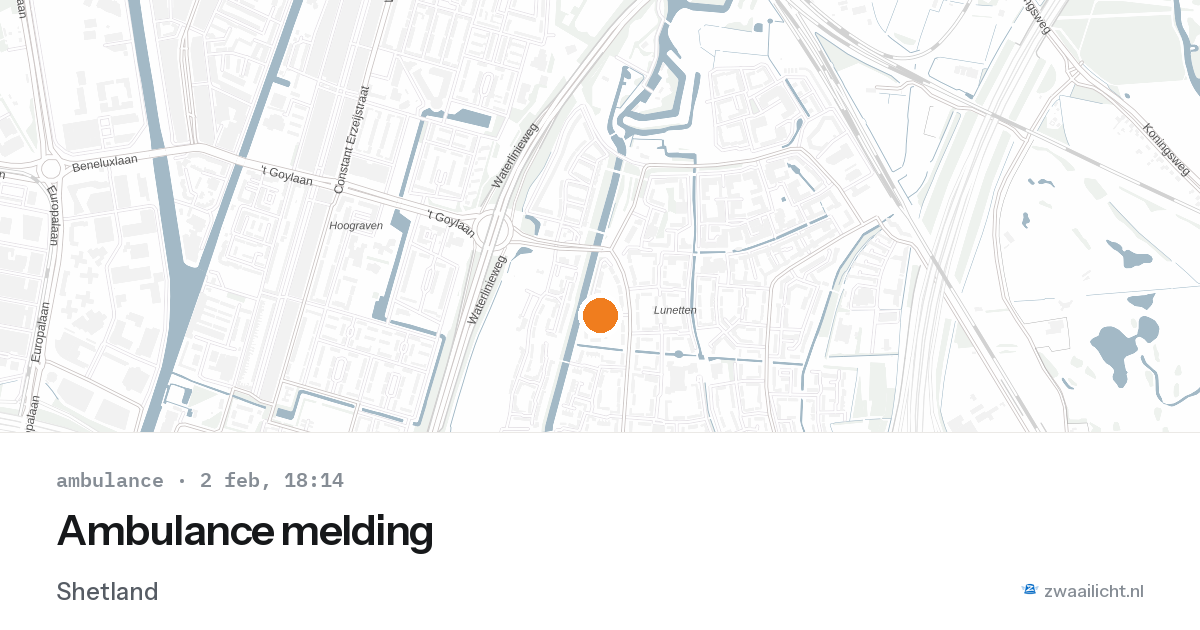 Ambulance melding — 2 feb 2026