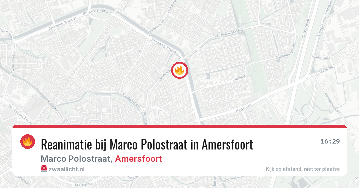 Reanimatie bij Marco Polostraat in Amersfoort — 29 apr 2026
