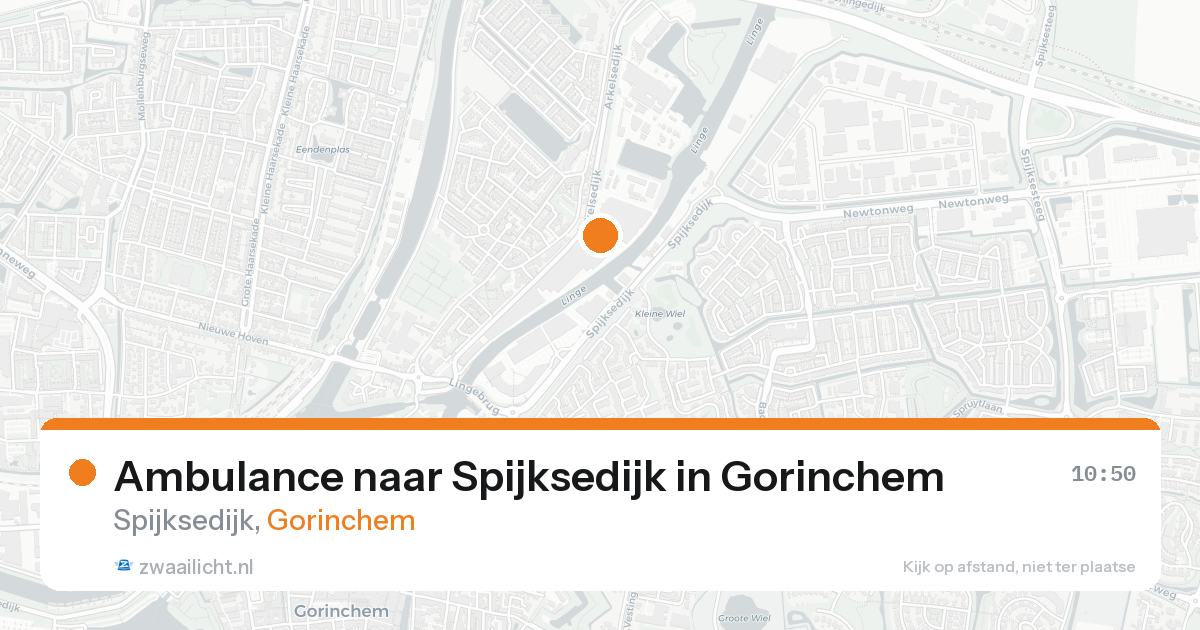 Ambulance naar Spijksedijk in Gorinchem — 22 aug 2026