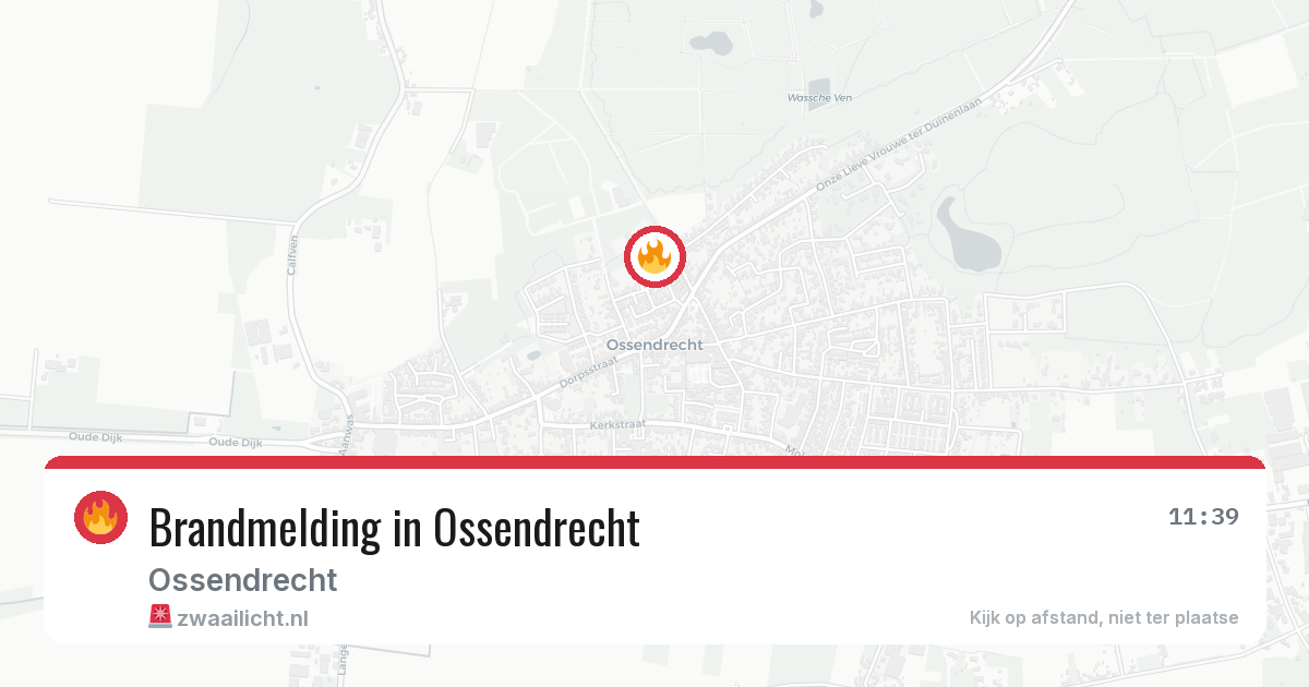 Brandmelding in Ossendrecht — 21 jun 2026