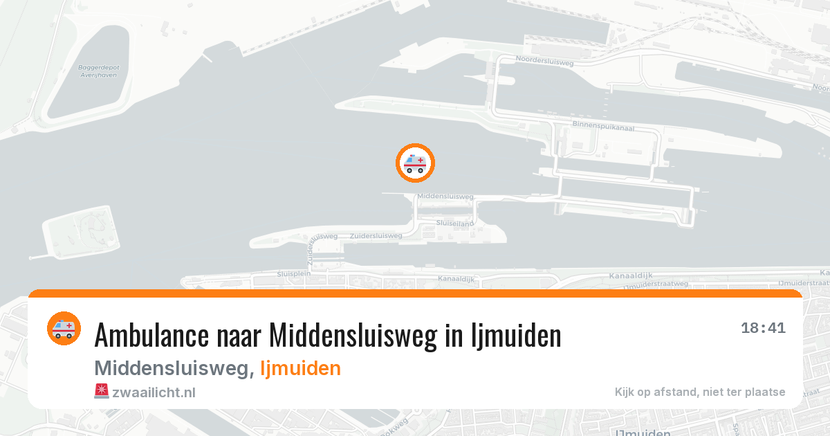 Ambulance naar Middensluisweg in Ijmuiden — 14 jul 2026
