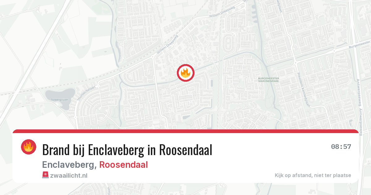Brand bij Enclaveberg in Roosendaal — 4 jun 2026