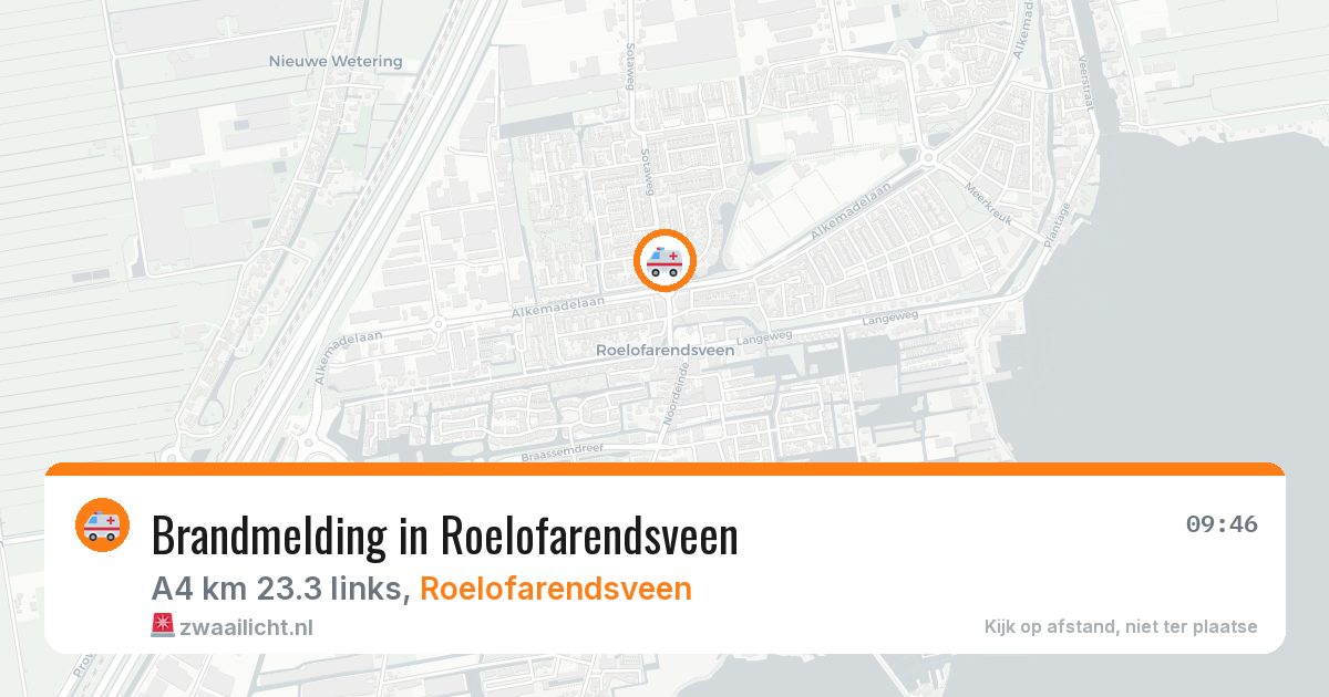 Brandmelding in Roelofarendsveen — 14 feb 2026