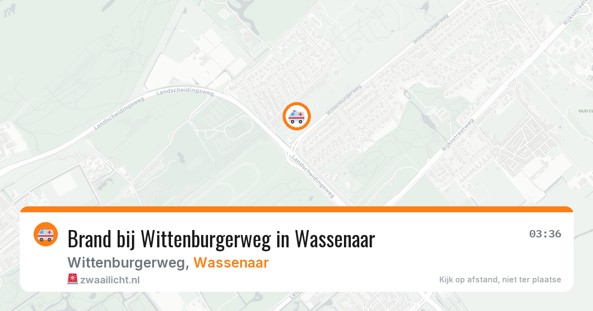 Brand bij Wittenburgerweg in Wassenaar — 28 jun 2026