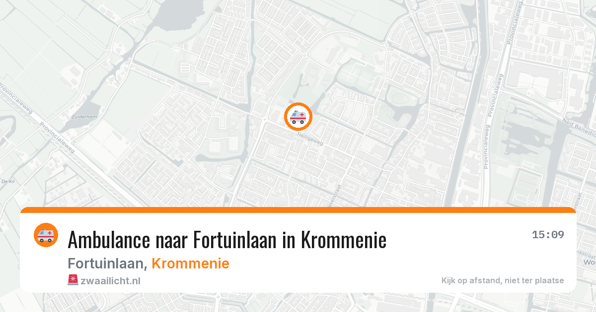 Ambulance naar Fortuinlaan in Krommenie — 30 jun 2026