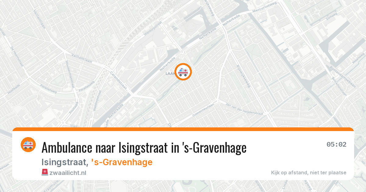 Ambulance naar Isingstraat in 's-Gravenhage — 10 mei 2026
