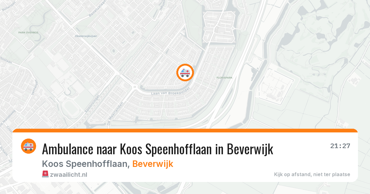 Ambulance naar Koos Speenhofflaan in Beverwijk — 6 mei 2026