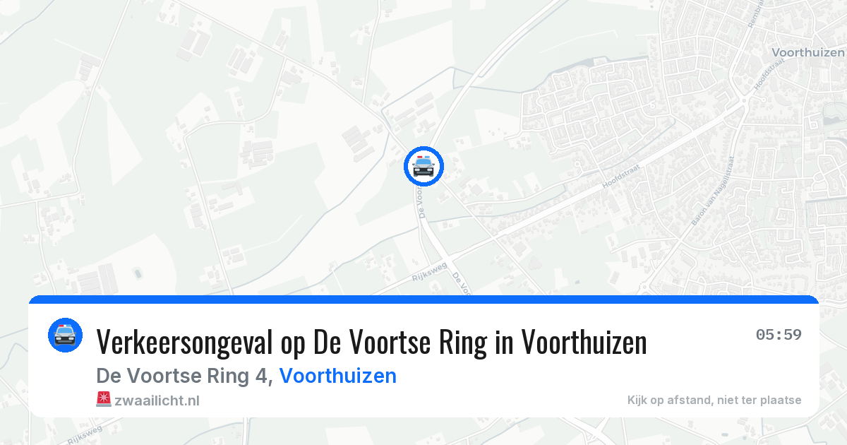 Verkeersongeval op De Voortse Ring in Voorthuizen — 12 feb 2026