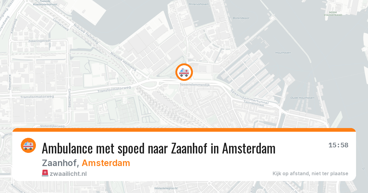 Ambulance met spoed naar Zaanhof in Amsterdam — 8 feb 2026