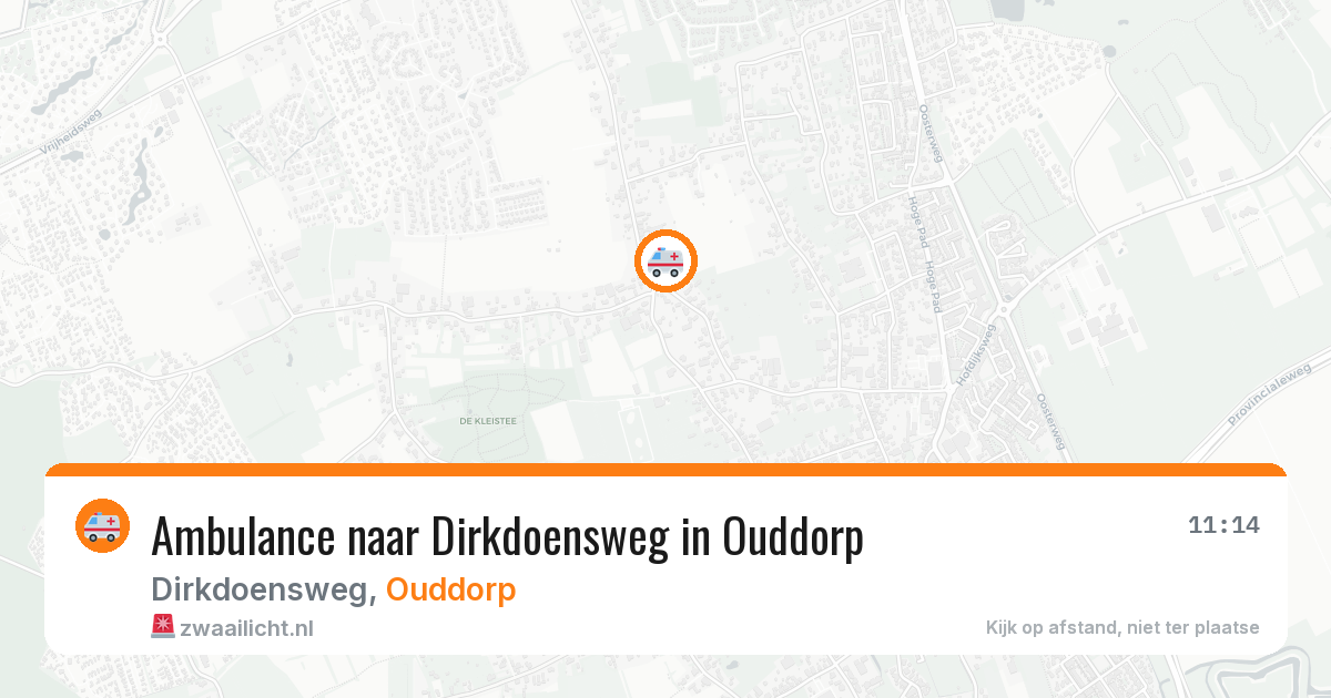 Ambulance naar Dirkdoensweg in Ouddorp — 20 mei 2026