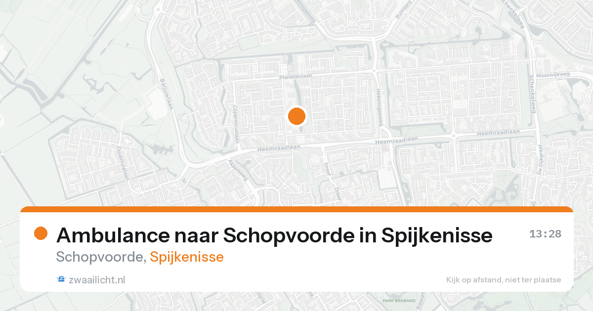 Ambulance naar Schopvoorde in Spijkenisse — 18 aug 2026