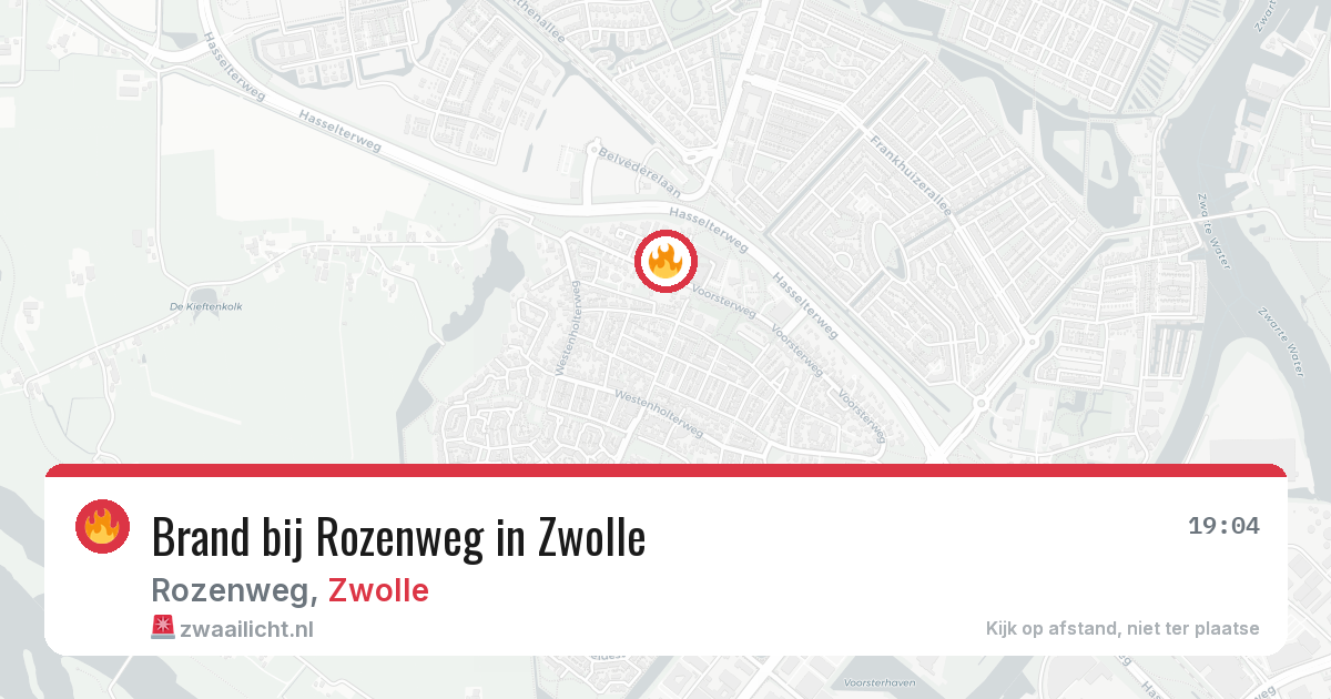 Brand bij Rozenweg in Zwolle — 24 jul 2026