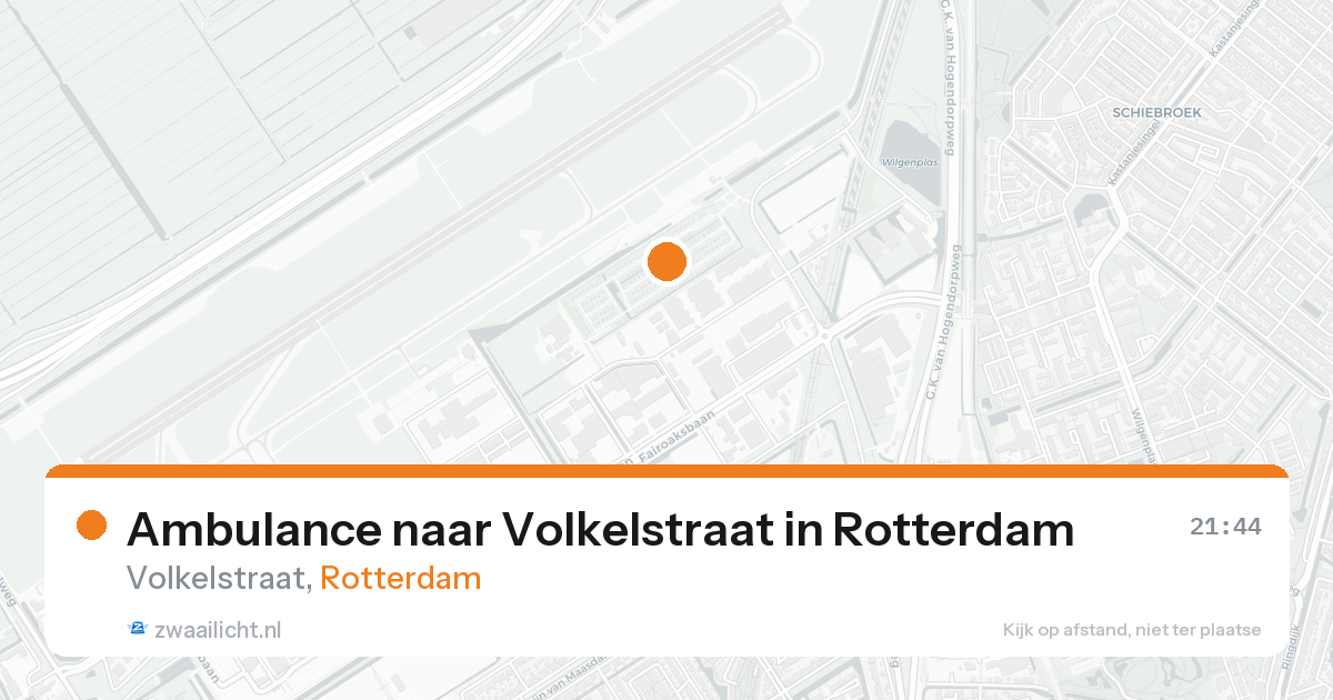 Ambulance naar Volkelstraat in Rotterdam — 18 aug 2026