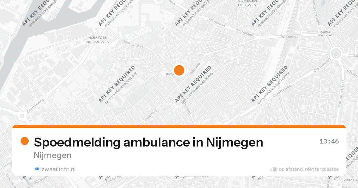 Spoedmelding ambulance in Nijmegen — 26 aug 2026