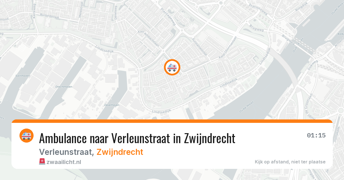 Ambulance naar Verleunstraat in Zwijndrecht — 4 apr 2026