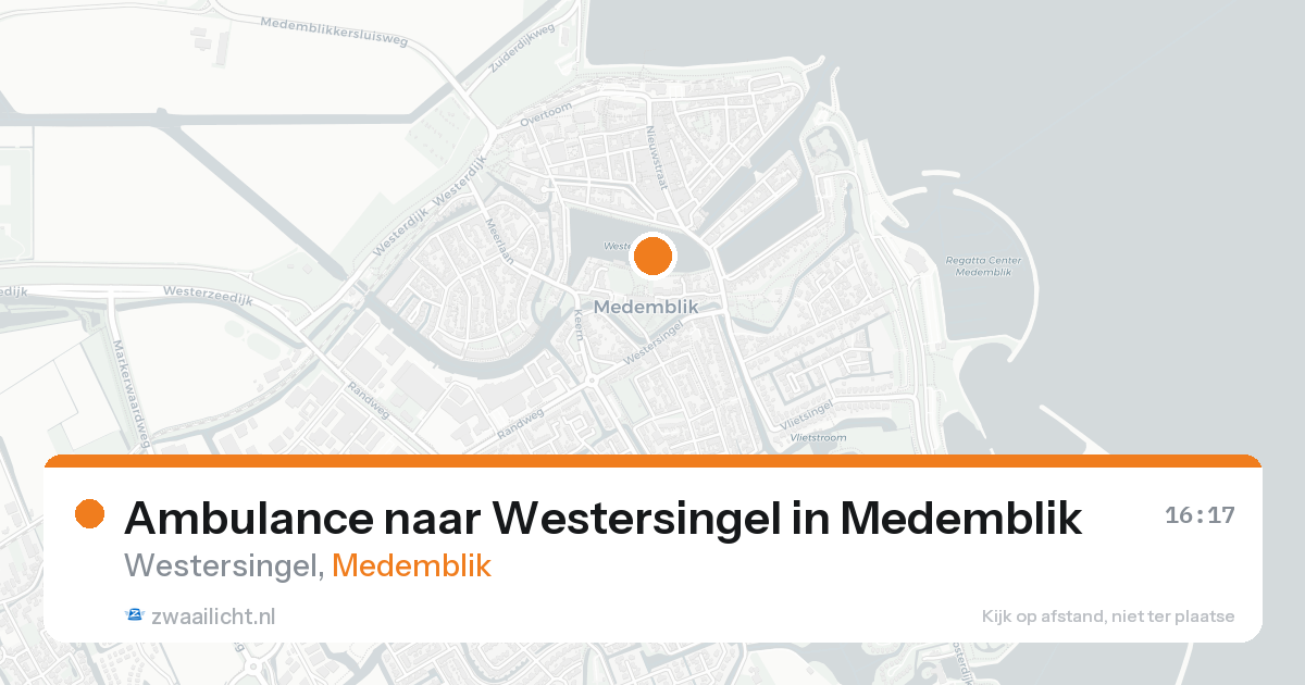 Ambulance naar Westersingel in Medemblik — 20 aug 2026