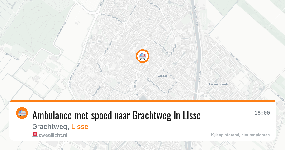 Ambulance met spoed naar Grachtweg in Lisse — 10 feb 2026